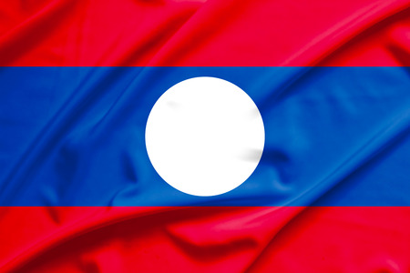 Laos flagの写真素材