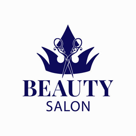 template for a beauty salon or hairdresser. Vector illustration.のイラスト素材