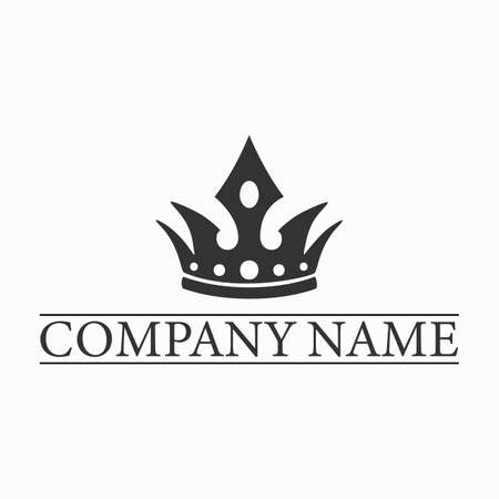 Elegant  template for a beauty salon, hairdresser or spa services. Premium icon, vector design.のイラスト素材