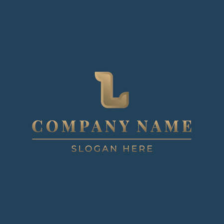 for a company, business center or jewelry store. Monogram L. Vector sign. Brand name, symbol.のイラスト素材