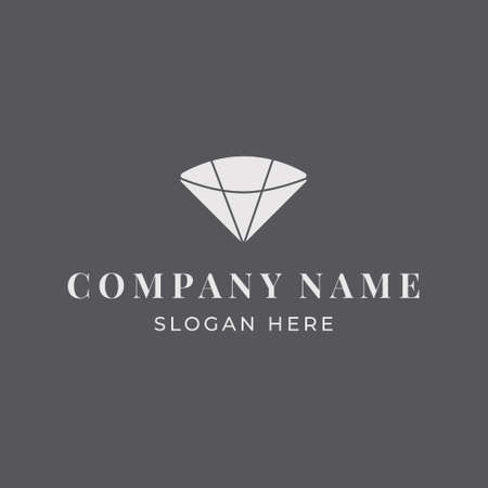 Abstract  for jewelry store, diamond industry, craft store, hotel, thank you complex or beauty salon. Branding for business. Vector image.のイラスト素材