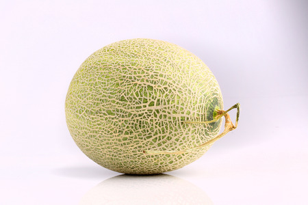 Fresh organic Japanese melon isolated on white background.の写真素材