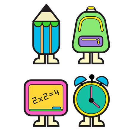 School icons colorのイラスト素材