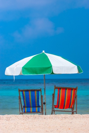 Two Beach Chairsの写真素材