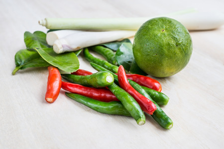 Thai tom-yam ingredientの写真素材
