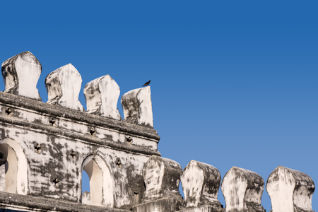 part of wall of Phra Sumen Fort, Bangkokの写真素材