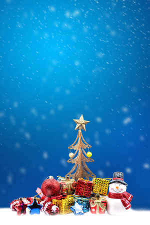 christmas decoration background with text spaceの写真素材
