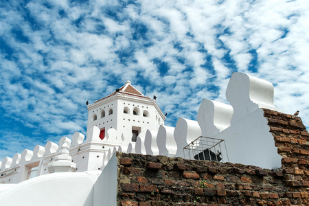 Phra Sumen Fort near Grand palace in Bangkok, Thailandのeditorial素材