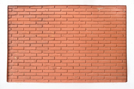 brick wall with white frameの写真素材