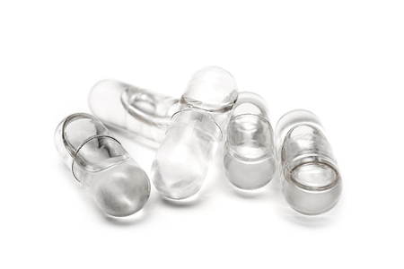 transparent medical capsuleの写真素材