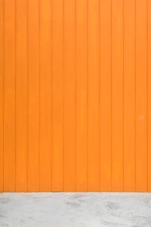 orange wood wall backgroundの写真素材