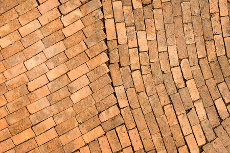 brick floor background patternの写真素材