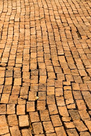 brick floor background patternの写真素材