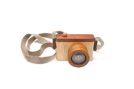 toy camera made from wood