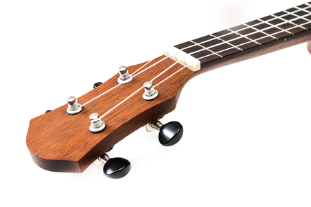 ukelele isolated on white backgroundの写真素材