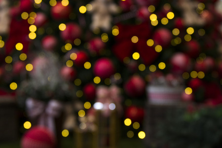 Blurry christmas lights abstract backgroundの写真素材