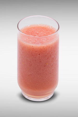 Glass of guava juice. Tropical fruitの写真素材