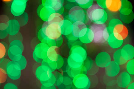 Green bokeh lightsの写真素材