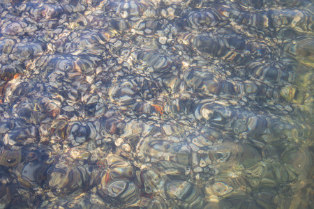 Underwater and sunlightの写真素材
