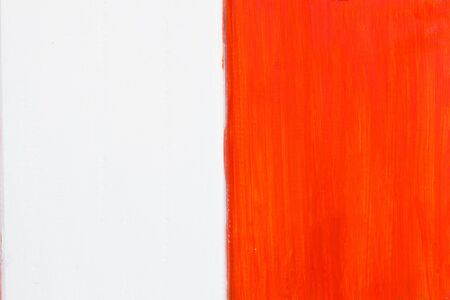The Wood surface painted in two colorsの写真素材