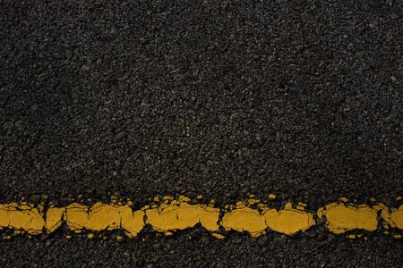 The road and yellow line, foe backgroundの写真素材