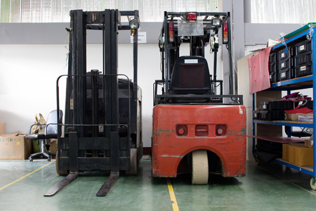 Electric Forklift, small forkliftの写真素材