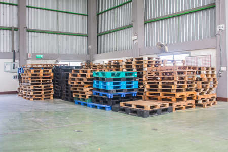 Free space on the smartphone screen with warehouse background, For your warehouse ideasの写真素材