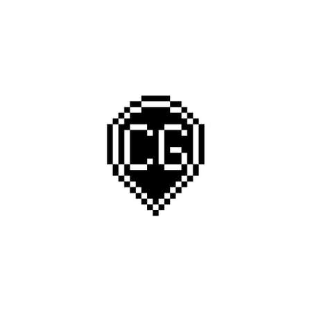 CG creative letter logo design concept for sale in high quality professional design that will print well across any print mediaの写真素材