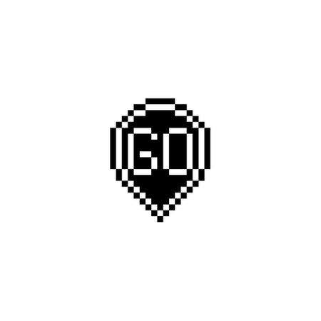 GO creative letter logo design concept for sale in high quality professional design that will print well across any print mediaの写真素材