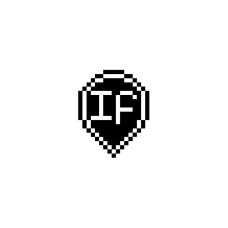 IF creative letter logo design concept for sale in high quality professional design that will print well across any print mediaの写真素材