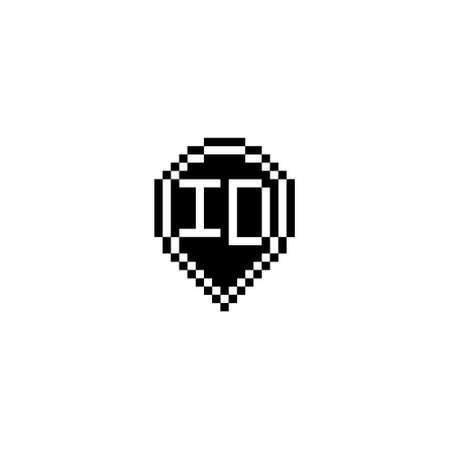 ID creative letter logo design concept for sale in high quality professional design that will print well across any print mediaの写真素材