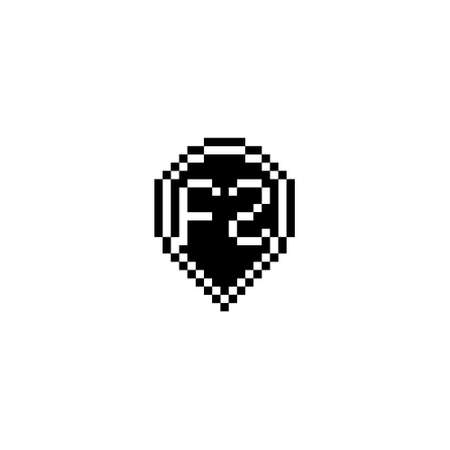 FZ creative letter logo design concept for sale in high quality professional design that will print well across any print mediaの写真素材