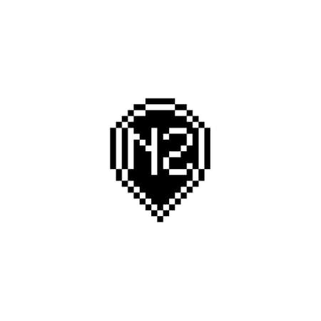 NZ creative letter logo design concept for sale in high quality professional design that will print well across any print mediaの写真素材