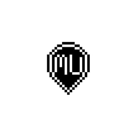 MU creative letter logo design concept for sale in high quality professional design that will print well across any print mediaの写真素材