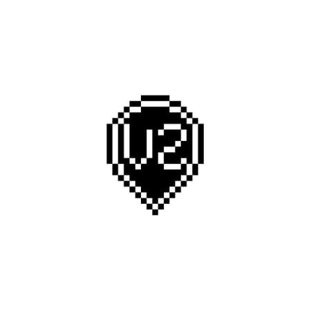 VZ creative letter logo design concept for sale in high quality professional design that will print well across any print mediaの写真素材