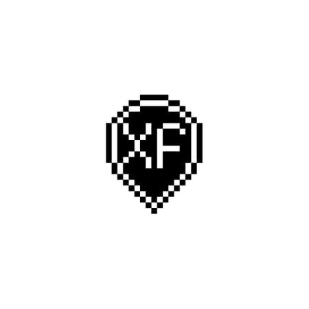 XF creative letter logo design concept for sale in high quality professional design that will print well across any print mediaの写真素材