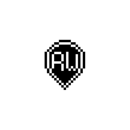 RW creative letter logo design concept for sale in high quality professional design that will print well across any print mediaの写真素材