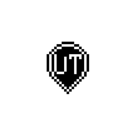 UT creative letter logo design concept for sale in high quality professional design that will print well across any print mediaの写真素材