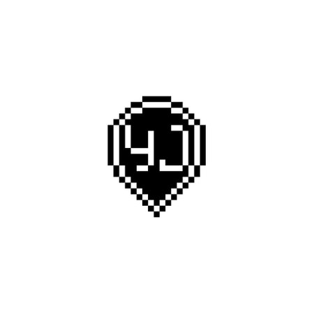 YJ creative letter logo design concept for sale in high quality professional design that will print well across any print mediaの写真素材