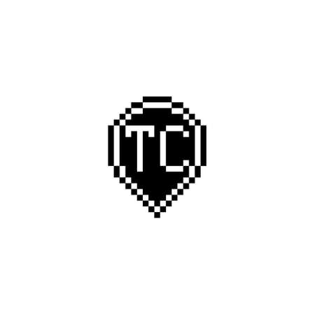 TC creative letter logo design concept for sale in high quality professional design that will print well across any print mediaの写真素材