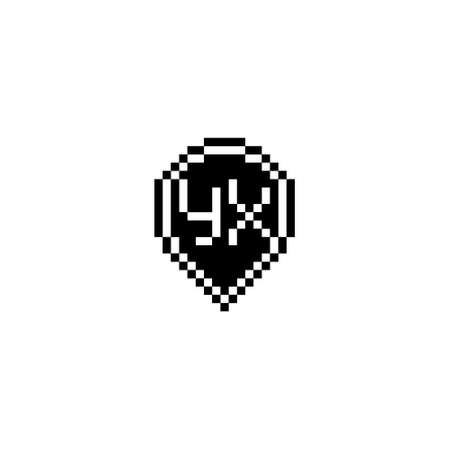 YX creative letter logo design concept for sale in high quality professional design that will print well across any print mediaの写真素材