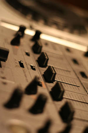a sepia close up for a Deejay mixers