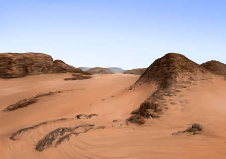 Illustration of Desert Wildernessの写真素材