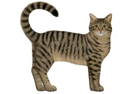 Illustration of Tabby Cat.の写真素材