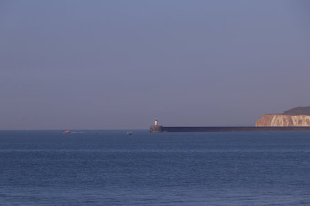 lighthouse in the center of the ocean