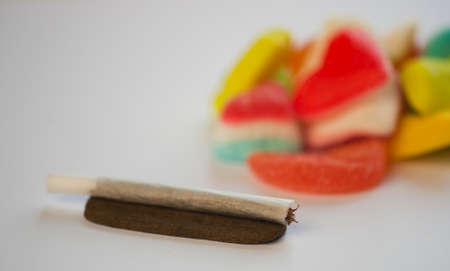 Medical Hashish in the Kingdom of Morocco - CBD medical Moroccan cannabis hashish, with treatsの写真素材