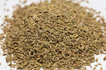 sesame isolated on white backgroundの写真素材