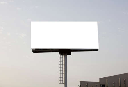 Background for design. Advertising poster on a sunny day in the city.の写真素材