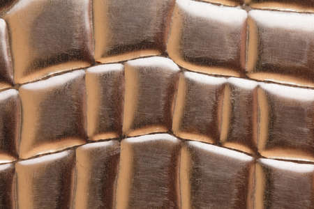 Metallic texture background, with volumes, snake skin shapesの写真素材