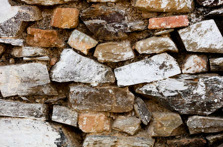 Stone-wall texture. The stone wall as a background or texture. Part of a stone wall, for background or textureの写真素材